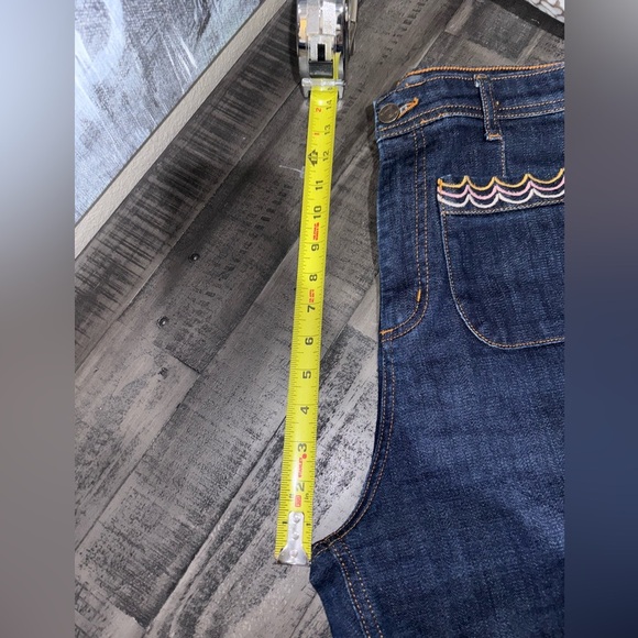 Wyse Navy Embroidered Jeans SZ 4​ - Picture 9 of 9